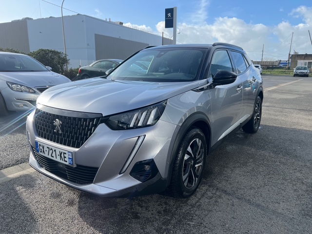 Peugeot 2008 gris - vue 3/4 avant