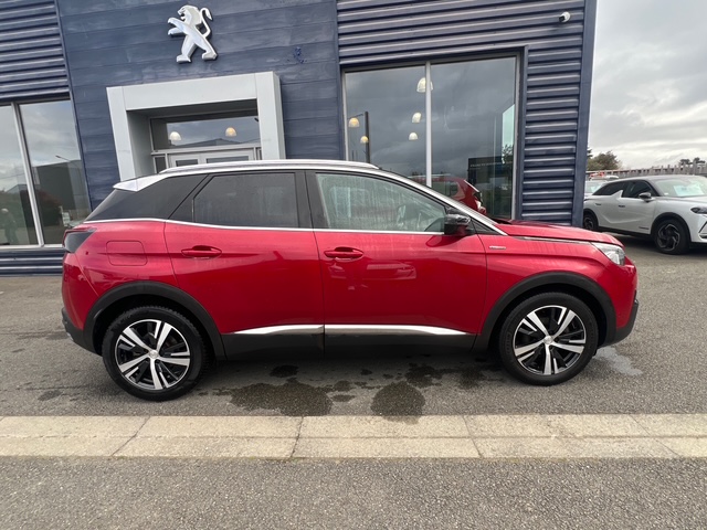 PEUGEOT 3008 ROUGE - VUE COTE DROIT