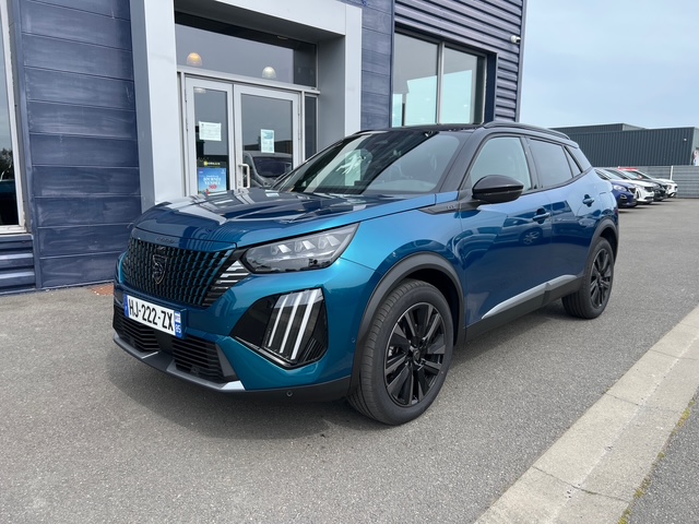 PEUGEOT 2008 BLEU - VUE 3/4 AVANT